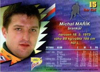 2000-01 Czech OFS - Star Emerald #15 Michal Marik Back