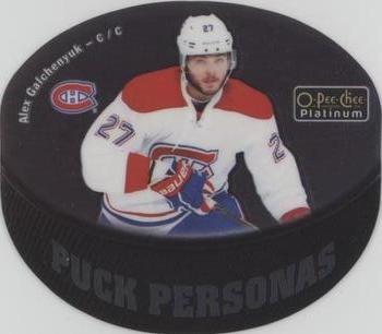 2016-17 O-Pee-Chee Platinum - Puck Personas Cracked Ice Die Cuts #PP-9 Alex Galchenyuk Front