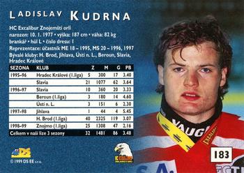 1999-00 Czech DS #183 Ladislav Kudrna Back