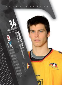 2011-12 Playercards (DEL) - Fresh Numbers #DEL-FN11 Benedikt Kohl Back