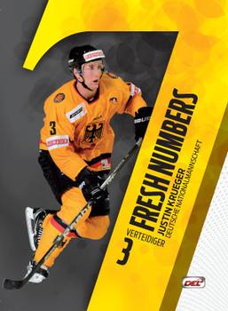 2011-12 Playercards (DEL) - Fresh Numbers #DEL-FN12 Justin Krueger Front