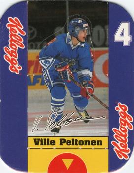 1995-96 Kellogg's Pop-Ups (Finland) #4 Ville Peltonen Front