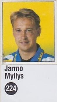 1993-94 Jyvas-Hyva Hockey-Liiga (Finnish) Stickers #224 Jarmo Myllys Front