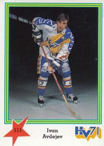 1989-90 Semic Elitserien (Swedish) Stickers #111 Ivan Avdejev Front
