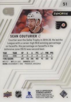 2020-21 Upper Deck Synergy #51 Sean Couturier Back