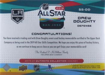2019-20 Upper Deck Ultimate Collection - All-Star Skills Shields #SS-DD Drew Doughty Back