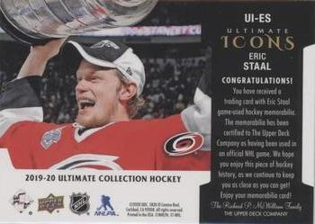 2019-20 Upper Deck Ultimate Collection - Ultimate Icons Gold Patch #UI-ES Eric Staal Back