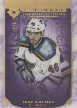 2019-20 Upper Deck Ultimate Collection - Ultimate Introductions Purple #UI-79 Jake Walman Front
