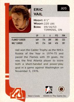 2004-05 In The Game Franchises US East - SportsFest Chicago #305 Eric Vail Back