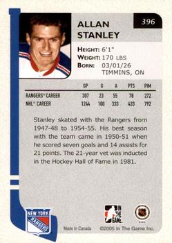 2004-05 In The Game Franchises US East - SportsFest Chicago #396 Allan Stanley Back