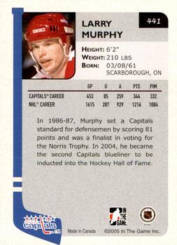 2004-05 In The Game Franchises US East - SportsFest Chicago #441 Larry Murphy Back