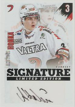 2020-21 Cardset Finland - Signature Limited Edition #NNO Anttoni Honka Front