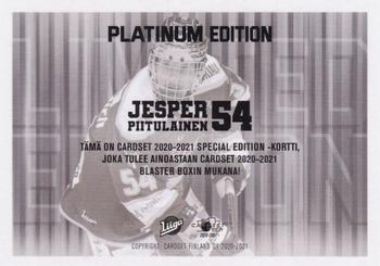 2020-21 Cardset Finland - Limited Edition #NNO Jesper Piitulainen Back