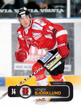 2011-12 HockeyAllsvenskan #ALLS-288 Henrik Björklund Front