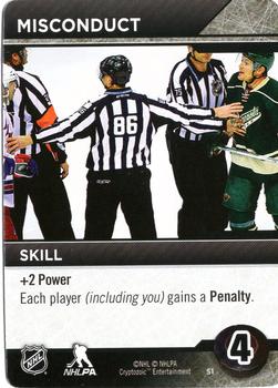 2014 Cryptozoic NHL Power Play #NNO Misconduct Front