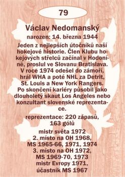 2009-10 Legendy CS #79 Vaclav Nedomansky Back