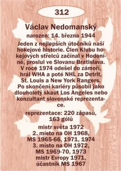 2009-10 Legendy CS #312 Vaclav Nedomansky Back