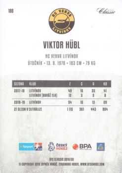 2019-20 OFS Classic #188 Viktor Hubl Back
