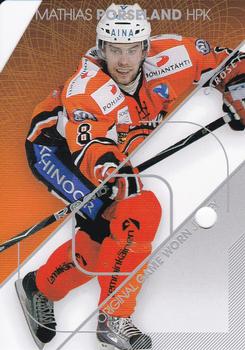 2011-12 Cardset Finland - Game Worn Jersey Redemption #NNO Mathias Porseland Front