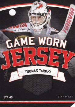 2013-14 Cardset Finland - Game Worn Jersey Series 2 Redemption #NNO Tuomas Tarkki Front