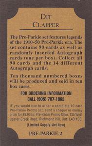 2001-02 Pre-Parkie - Promos #2 Dit Clapper Back