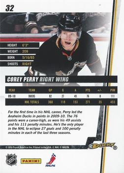 2010-11 Donruss #32 Corey Perry  Back