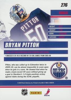2010-11 Donruss #276 Bryan Pitton  Back