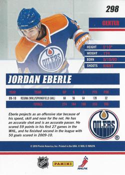 2010-11 Donruss #298 Jordan Eberle  Back