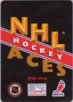 1995-96 Bicycle NHL Hockey Aces #7♦ Peter Bondra Back