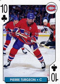 1996-97 Bicycle NHL Hockey Aces #10♣ Pierre Turgeon Front