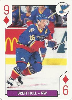 1996-97 Bicycle NHL Hockey Aces #9♦ Brett Hull Front