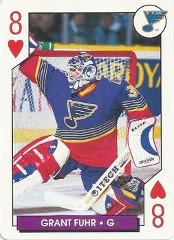 1996-97 Bicycle NHL Hockey Aces #8♥ Grant Fuhr Front