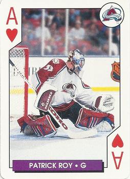 1996-97 Bicycle NHL Hockey Aces #A♥ Patrick Roy Front
