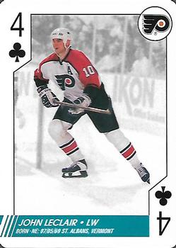 1997-98 Bicycle NHL Hockey Aces #4♣ John LeClair Front