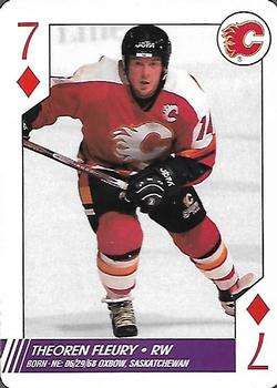 1997-98 Bicycle NHL Hockey Aces #7♦ Theoren Fleury Front