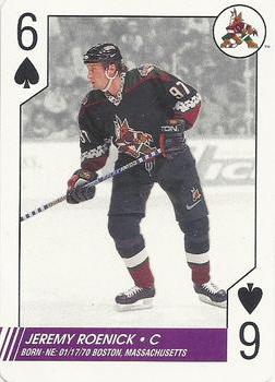 1997-98 Bicycle NHL Hockey Aces #6♠ Jeremy Roenick Front