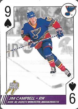 1997-98 Bicycle NHL Hockey Aces #9♠ Jim Campbell Front