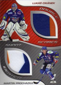 2009-10 Czech OFS Plus - Double Jersey Identical cards #J6 Lukas Cikanek / Martin Prochazka Front