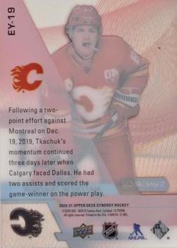 2020-21 Upper Deck Synergy - Exceptional Young Stars #EY-19 Matthew Tkachuk Back