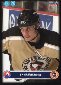2002-03 Choice Wilkes-Barre/Scranton Penguins (AHL) #7 Matt Hussey Front