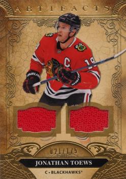 2020-21 Upper Deck Artifacts - Material Gold #95 Jonathan Toews Front