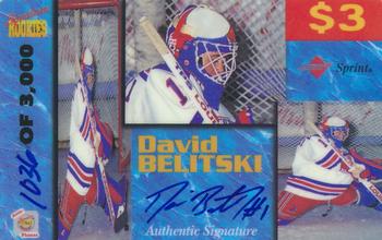 1995 Signature Rookies Auto-Phonex - $3 Phone Cards #5 David Belitski Front
