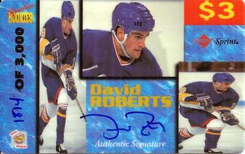 1995 Signature Rookies Auto-Phonex - $3 Phone Cards #36 David Roberts Front