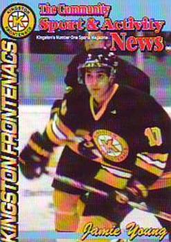 1998-99 The Community Sport & Activity News Kingston Frontenacs (OHL) #NNO Jamie Young Front