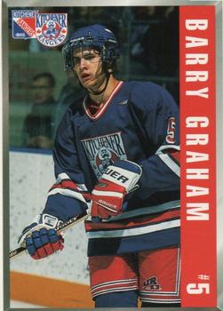 1998-99 Burger King Kitchener Rangers (OHL) #2 Barry Graham Front