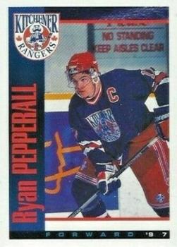 1996-97 Domino's Pizza Kitchener Rangers (OHL) #NNO Ryan Pepperall Front