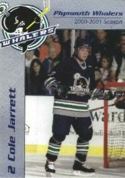 2000-01 Remerica Plymouth Whalers (OHL) #A-01 Cole Jarrett Front