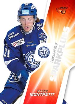 2015-16 Playercards HockeyAllsvenskan - Sparkplugs #HA-SP04 Brock Montpetit Front
