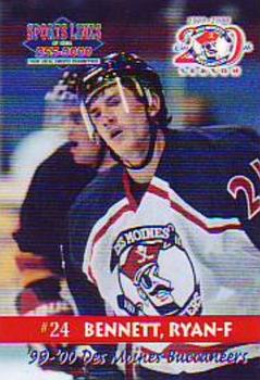 1999-00 Roox Des Moines Buccaneers (USHL) #20 Ryan Bennett Front