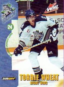 2001-02 Swift Current Broncos (WHL) #NNO Torrie Wheat Front